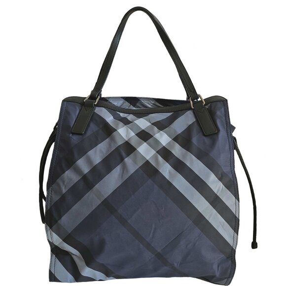 BURBERRY BLUE BUCKLEIGH NYLON TOTE BAG - Picture 3 of 16